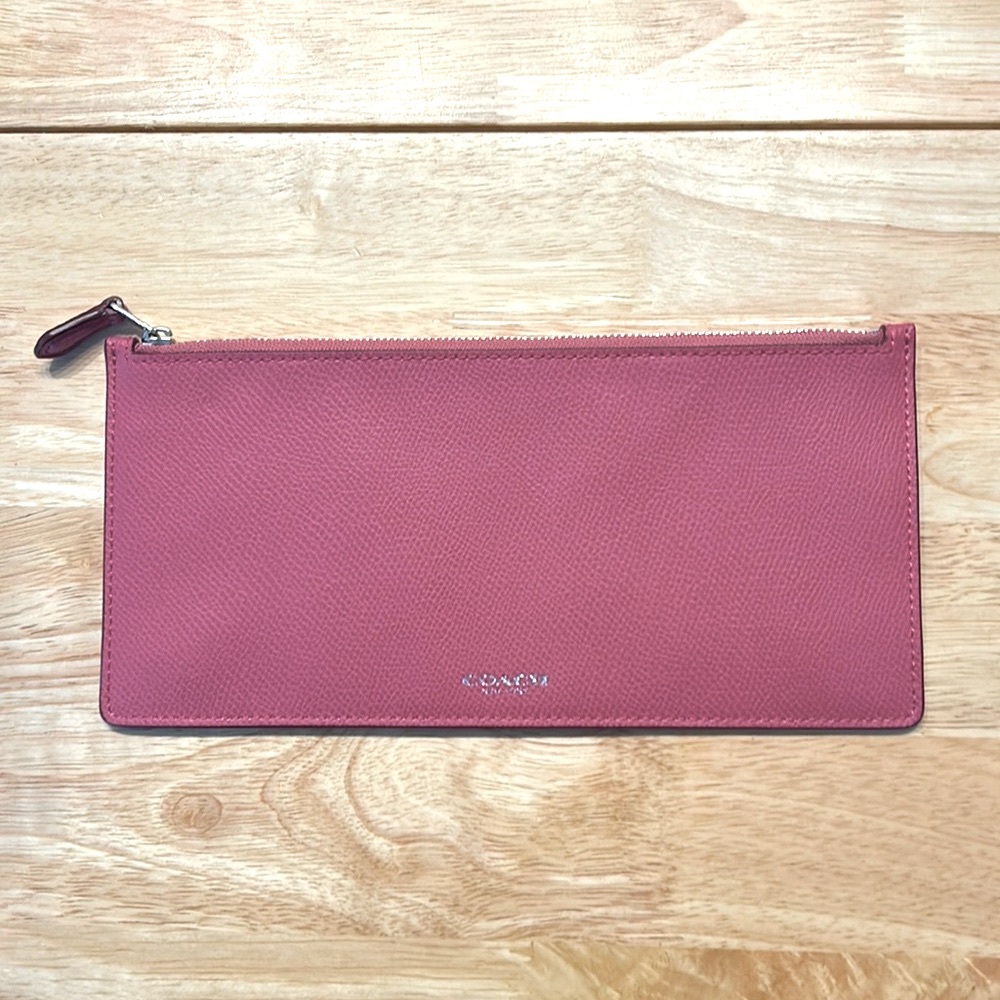 Coach Slim Pink bank pouch